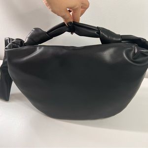 Express Faux Leather Crescent Shoulder Bag